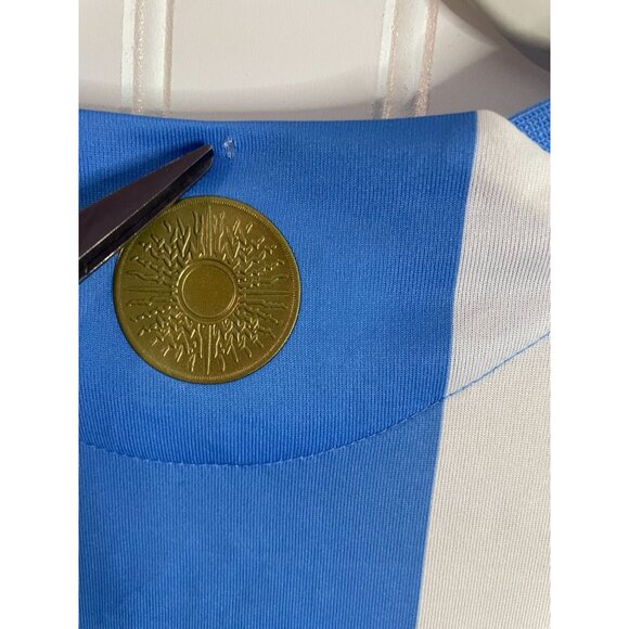 Argentina National Team FIFA 2022 Blue &White Jersey Adidas Heat.Rdy Slim Fit XL - Picture 8 of 16